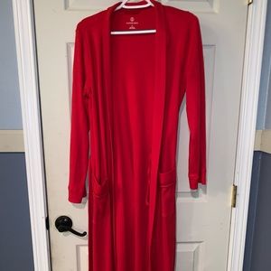 Red floor length robe